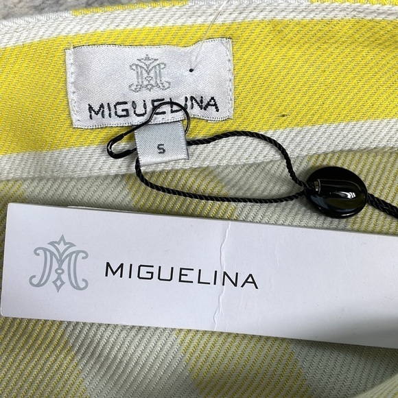 NWT Miguelina Pippa Striped Italian Jumper Dress Yellow White Sz S - Picture 12 of 16